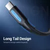 Vention USB 2.0 A Male to C Male 3A Cable 0.5M Black