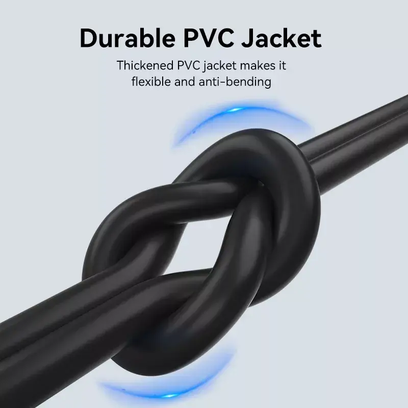 Vention USB 2.0 A Male to C Male 3A Cable 0.5M Black