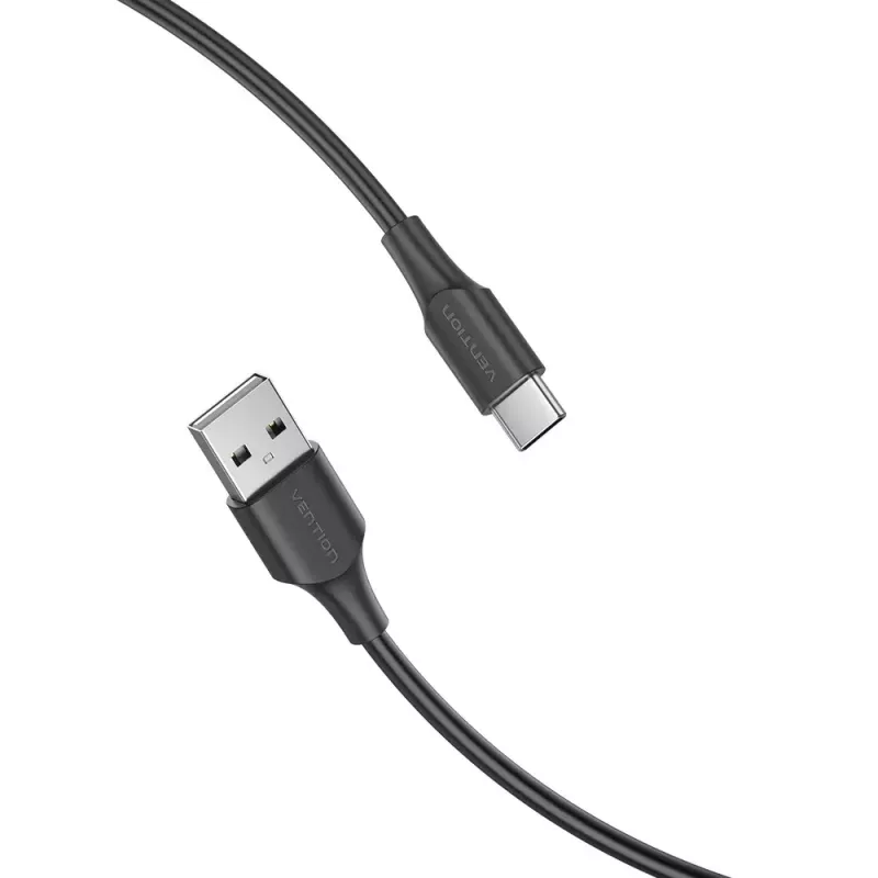 Vention USB 2.0 A Male to C Male 3A Cable 0.5M Black