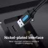 USB A to A cable Vention CONBD 0.5 m, USB 3.2 Gen 1 (5 Gbit/s), Black