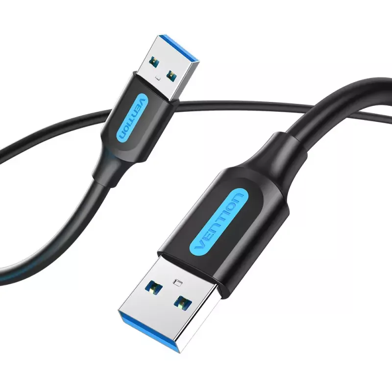 USB A to A cable Vention CONBD 0.5 m, USB 3.2 Gen 1 (5 Gbit/s), Black
