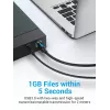 Vention USB 3.0 A to B Cable 3 m — USB 3.2 Gen 1 (5 Gbit/s), Black, Nickel‑plated Connectors