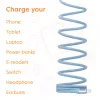 CLUB3D USB-C® Magnetic-Coil 240W PD3.1 Blue Cable 2m / 6.56ft Fast Charging