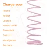 CLUB3D USB-C Magnetic-Coil 240W Pink Cable 2m USB 2.0