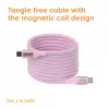 CLUB3D USB-C Magnetic-Coil 240W Pink Cable 2m USB 2.0