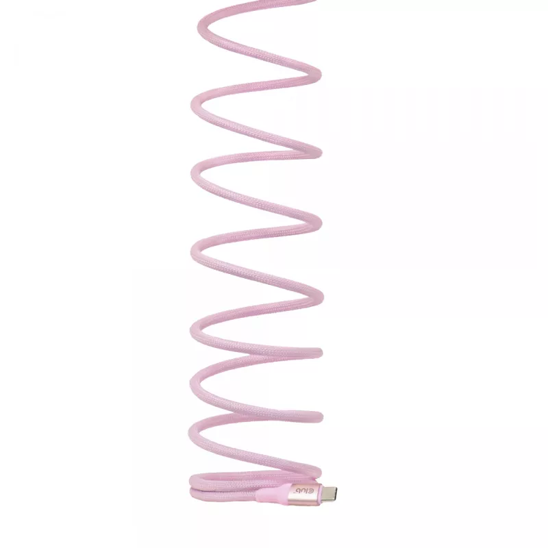 CLUB3D USB-C Magnetic-Coil 240W Pink Cable 2m USB 2.0
