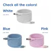 USB-C Magnetic-Coil cable Club 3D CAC-3032 — white, magnetic coil design for charging and data transfer