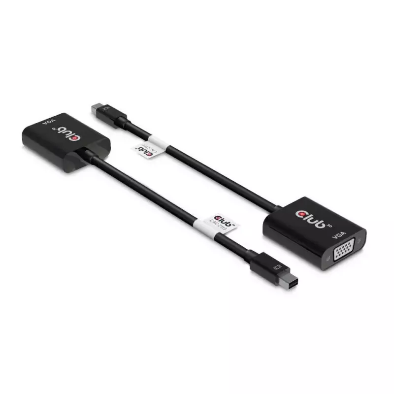 CLUB3D MiniDisplayPort™ to VGA Black Active Adapter M/F