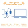 CLUB3D 2-Pack USB C Charger 30 Watt Whit, Indoor, AC, Blue