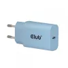 CLUB3D 2-Pack USB C Charger 30 Watt Whit, Indoor, AC, Blue
