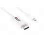 Club 3D CAC-1517 USB-C to DisplayPort 1.2 Adapter Cable, 4K UHD 60Hz, White, 1.2m