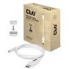 Club 3D CAC-1517 USB-C to DisplayPort 1.2 Adapter Cable, 4K UHD 60Hz, White, 1.2m