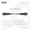 CLUB3D HDMI™ Hybrid AOC Cable 8K60Hz/4K120Hz 30m / 98.42 ft, 30 m, HDMI Type A (Standard), HDMI Type A (Standard), 48 Gbit/s, Black