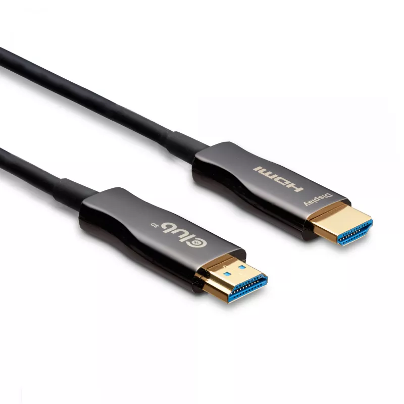 CLUB3D HDMI™ Hybrid AOC Cable 8K60Hz/4K120Hz 30m / 98.42 ft, 30 m, HDMI Type A (Standard), HDMI Type A (Standard), 48 Gbit/s, Black