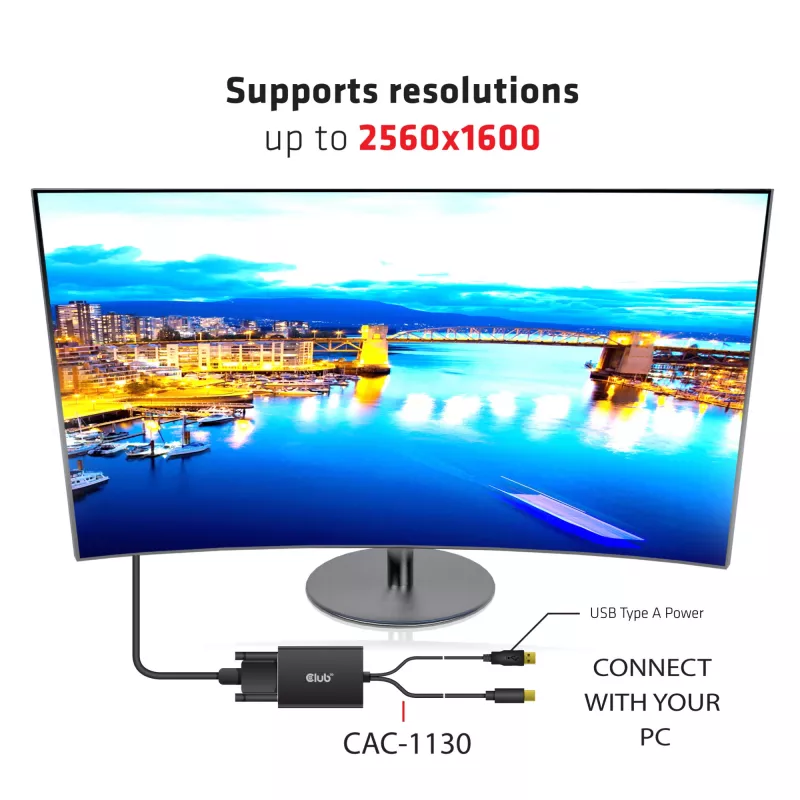 Active Adapter MiniDisplayPort 1.2a to Dual Link DVI-D CLUB3D CAC-1130