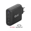 CLUB3D Travel Charger 100W GaN technology, Four port USB Type-A(2x) and -C(2x), Power Delivery(PD) 3.0 Support