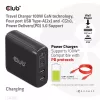 CLUB3D Travel Charger 100W GaN technology, Four port USB Type-A(2x) and -C(2x), Power Delivery(PD) 3.0 Support