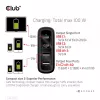 CLUB3D Travel Charger 100W GaN technology, Four port USB Type-A(2x) and -C(2x), Power Delivery(PD) 3.0 Support