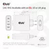 CLUB3D Travel Charger 100W GaN technology, Four port USB Type-A(2x) and -C(2x), Power Delivery(PD) 3.0 Support
