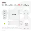 CLUB3D Travel Charger 100W GaN technology, Four port USB Type-A(2x) and -C(2x), Power Delivery(PD) 3.0 Support