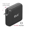 CLUB3D Travel Charger 100W GaN technology, Four port USB Type-A(2x) and -C(2x), Power Delivery(PD) 3.0 Support