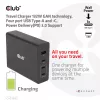 CLUB3D Travel Charger 132W GAN technology, Four port USB Type-A and -C, Power Delivery(PD) 3.0 Support