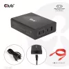 CLUB3D Travel Charger 132W GAN technology, Four port USB Type-A and -C, Power Delivery(PD) 3.0 Support