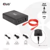 CLUB3D Travel Charger 132W GAN technology, Four port USB Type-A and -C, Power Delivery(PD) 3.0 Support