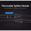 Vention 3.5mm Male to 2*3.5mm Female Stereo Splitter Cable 0.3M Black ABS