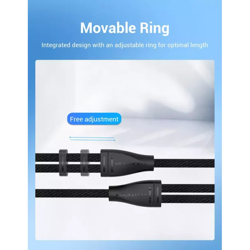 Audio adapter cable Vention 2×3.5 mm male to 4‑pole 3.5 mm female, 0.3 m, black