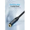Audio adapter cable Vention 2×3.5 mm male to 4‑pole 3.5 mm female, 0.3 m, black