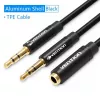 Audio adapter cable Vention 2×3.5 mm male to 4‑pole 3.5 mm female, 0.3 m, black
