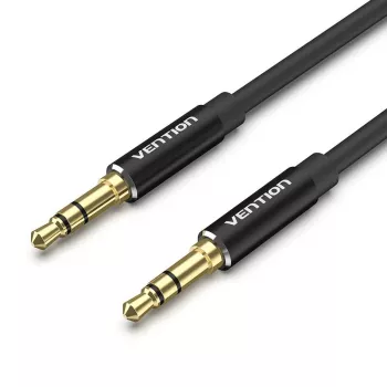 Vention 3.5mm Male to Male Audio Cable 0.5M Black Aluminum Alloy Type