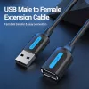 Vention USB 2.0 A Male to A Female Extension Cable 2M black PVC