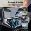 Vention KCTB0 auto-clamping car vent phone mount, black