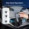 Vention KCTB0 auto-clamping car vent phone mount, black