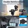 Car phone mount Vention KCOB0 — auto-clamping suction cup, clamp mount for smartphones, black, width 73 mm, height 117.6 mm