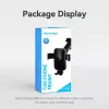 Car phone mount Vention KCOB0 — auto-clamping suction cup, clamp mount for smartphones, black, width 73 mm, height 117.6 mm
