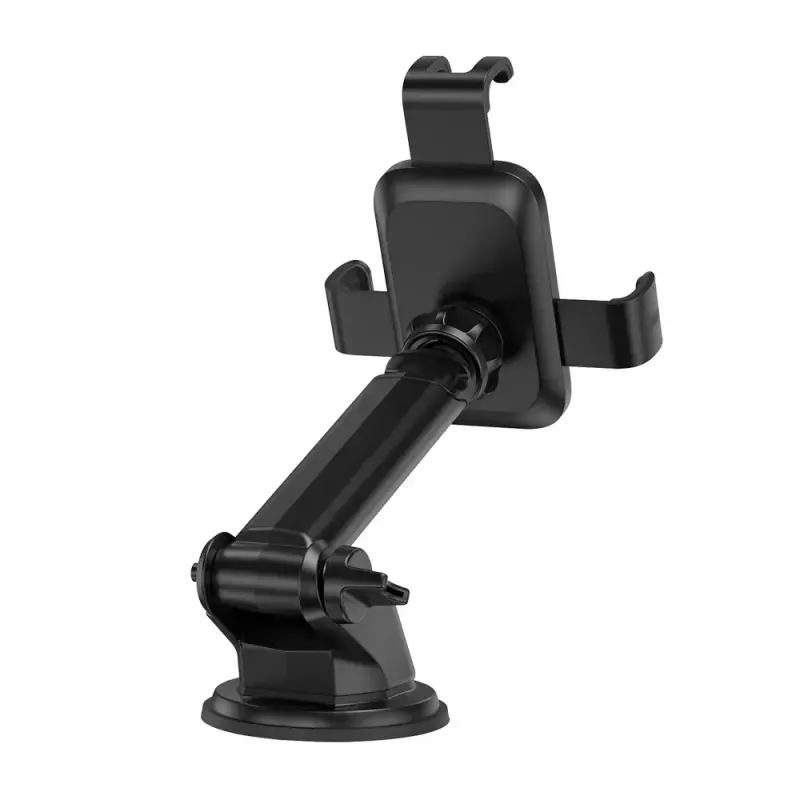 Car phone mount Vention KCOB0 — auto-clamping suction cup, clamp mount for smartphones, black, width 73 mm, height 117.6 mm