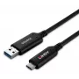 Lindy 25m USB 3.2 Gen 1 Type A to C Fibre Optic Hybrid Cable