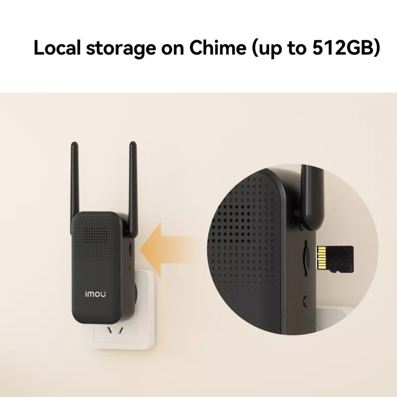 Doorbell Kit Imou DB-3EP-4M0W/DS3 Black 4MP HD Video