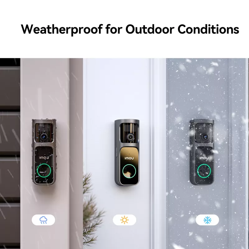 Doorbell Kit Imou DB-3EP-4M0W/DS3 Black 4MP HD Video