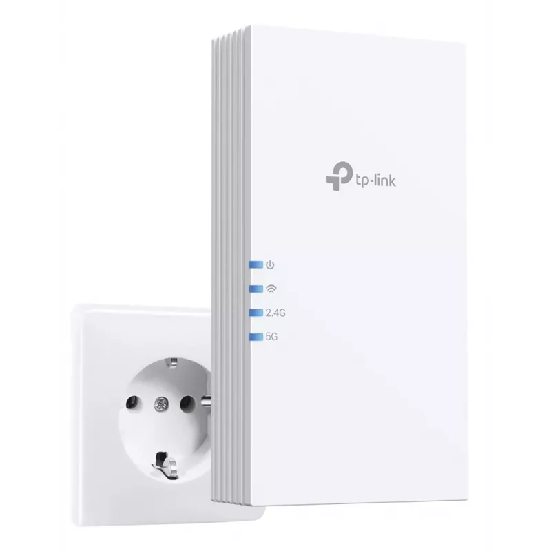 Wireless range extender TP-Link RE220BE — dual-band 2.4/5 GHz, 802.11ac, 2 external antennas, 100–240 V input