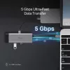 USB Type-C hub TP-Link UH7021C — HDMI, USB 3.2 Gen1, USB 2.0, SD/microSD, 5000 Mbit/s, Aluminium Black