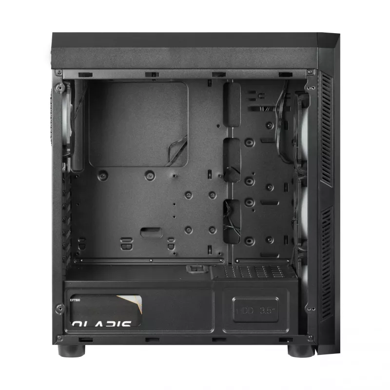 PC case CHIEFTEC Scorpion 3 GL-03B-OP — Tower ATX/Micro-ATX/Mini-ITX, tempered glass, 3×120 mm front fans