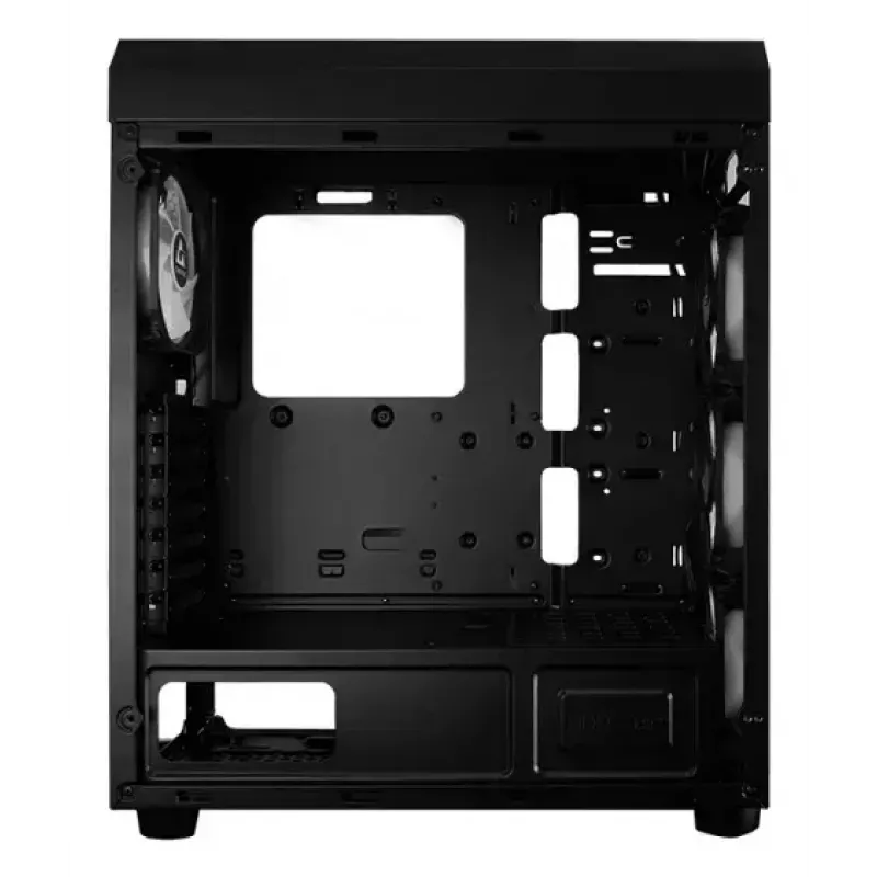 PC Midi Tower case CHIEFTEC SCORPION 3 GL-03B-UC-OP — black, tempered glass, ATX/Micro-ATX, 3x120mm front + 1x120mm rear fans