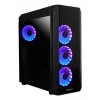 PC Midi Tower case CHIEFTEC SCORPION 3 GL-03B-UC-OP — black, tempered glass, ATX/Micro-ATX, 3x120mm front + 1x120mm rear fans