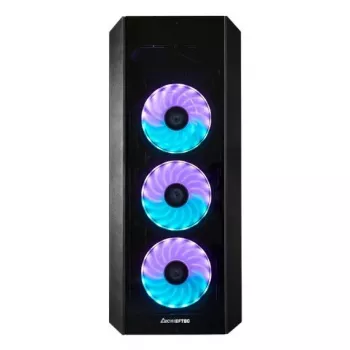 PC Midi Tower case CHIEFTEC SCORPION 3 GL-03B-UC-OP — black, tempered glass, ATX/Micro-ATX, 3x120mm front + 1x120mm rear fans