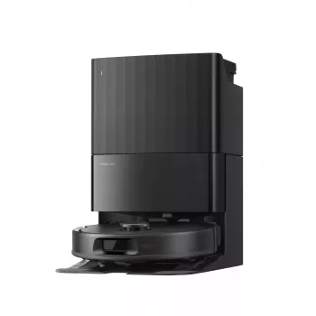 Roborock vacuum cleaner Q Revo L — round robot with dust bag, 0.33 L dust capacity, 2.7 L base, 180 min runtime, 5200 mAh, black