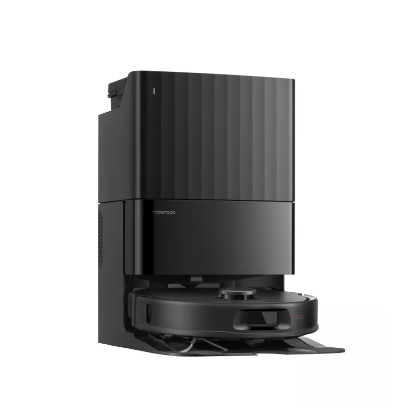 Roborock vacuum cleaner Q Revo L — round robot with dust bag, 0.33 L dust capacity, 2.7 L base, 180 min runtime, 5200 mAh, black